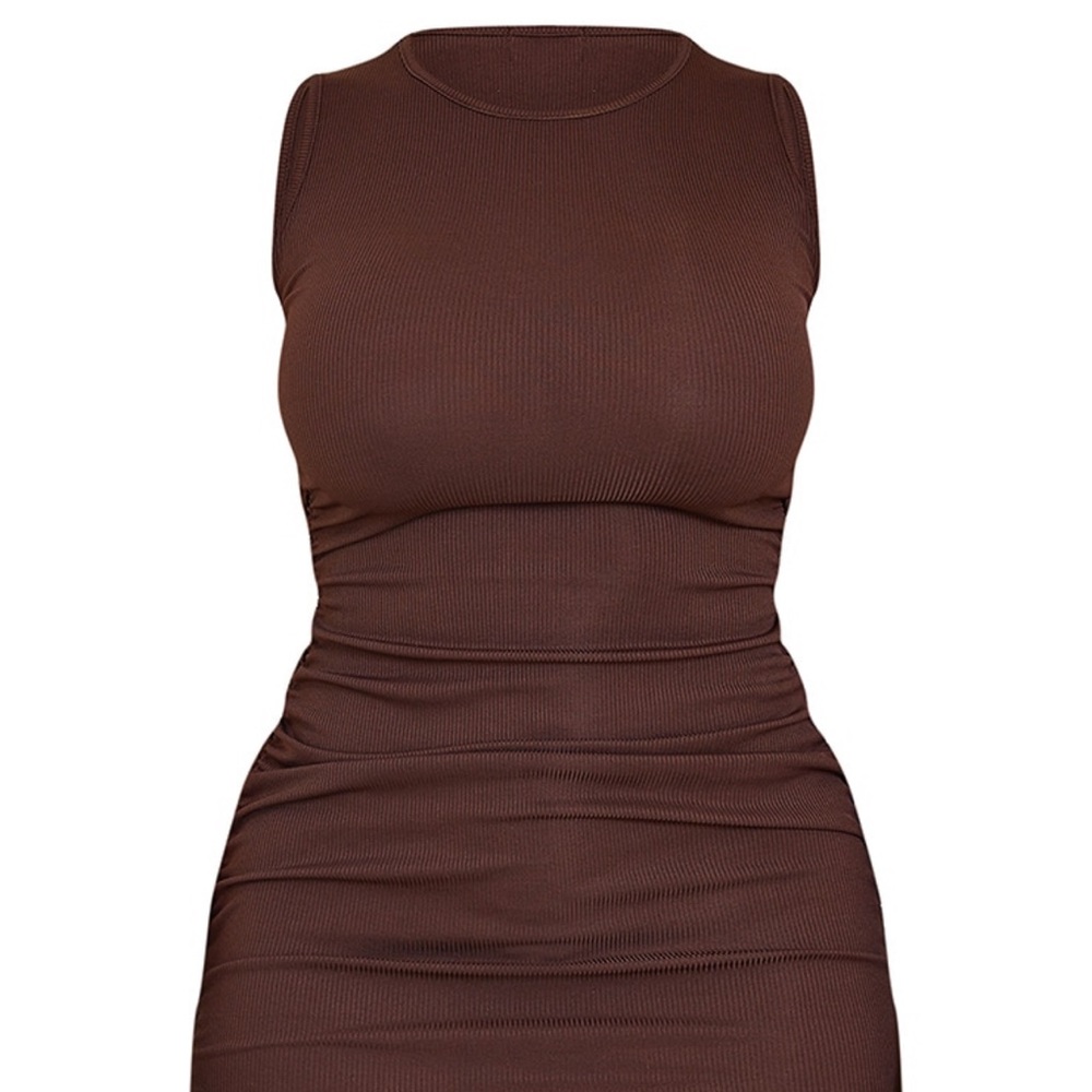 Chocolate Bodycon Dress - Picture 3 of 5